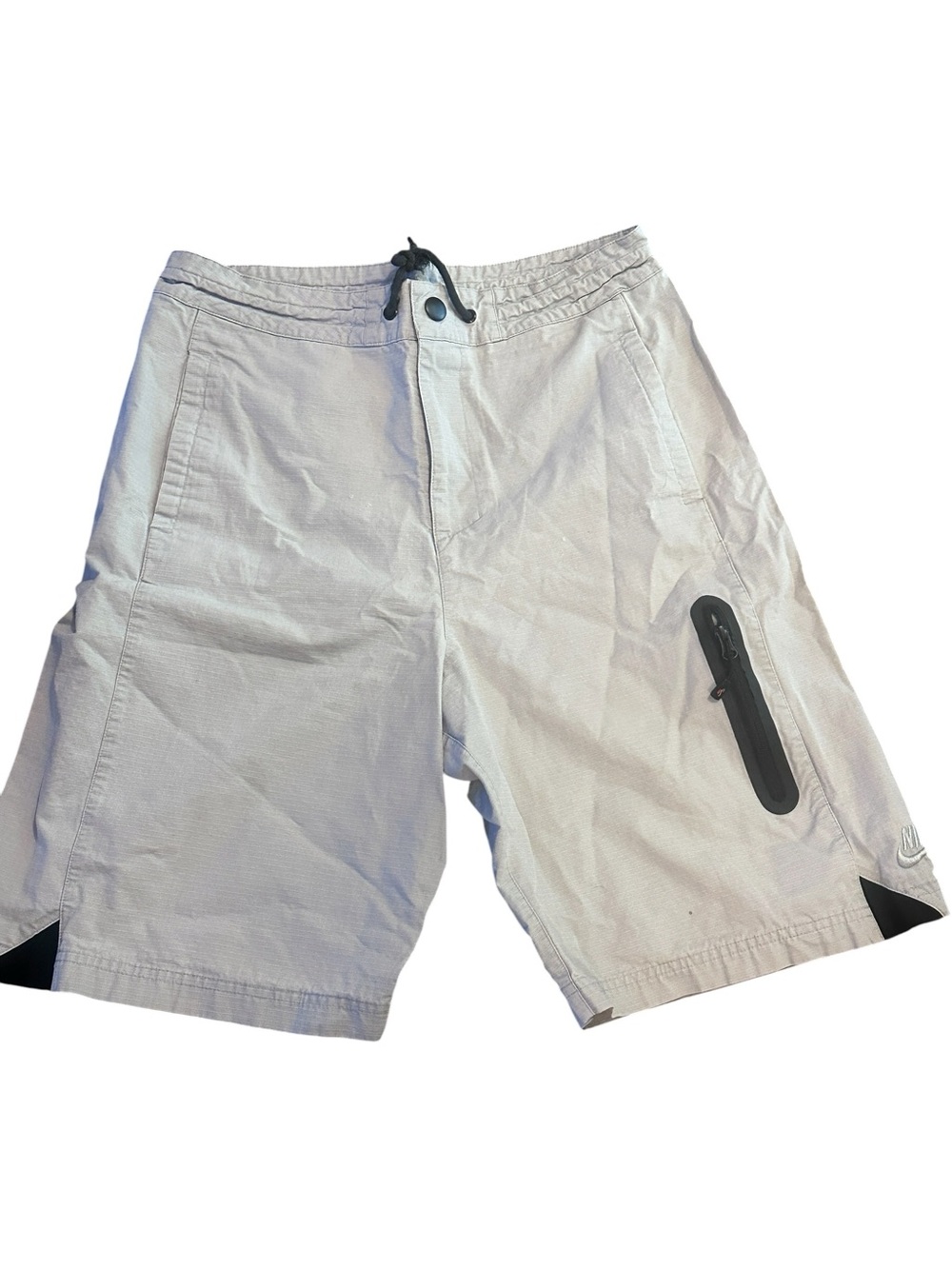 Men's Light Gray Active Nike Air Shorts with Side Zip Pocket Chino Style